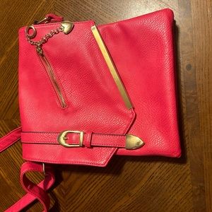 Pink heart purse